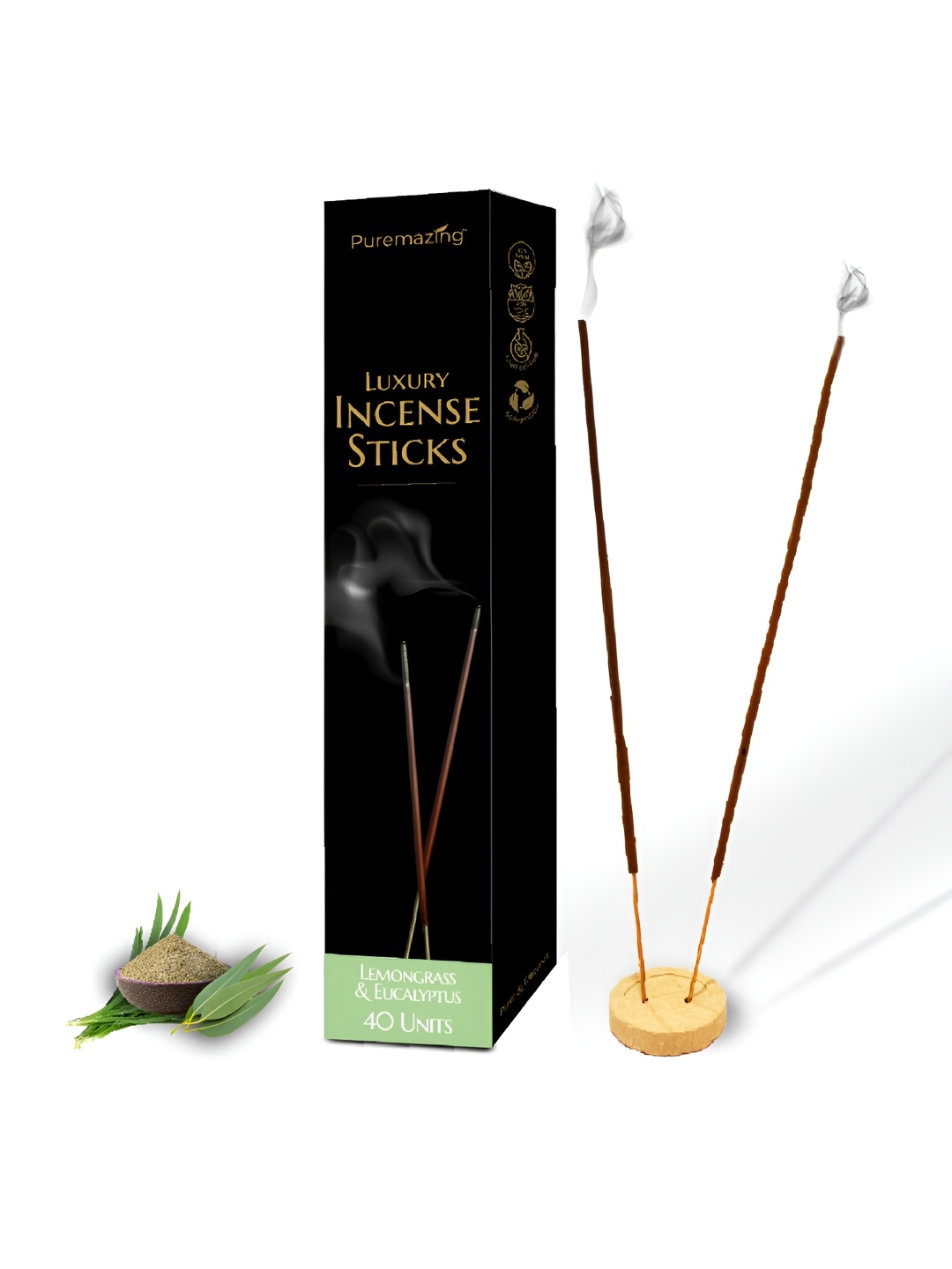 

Imvelo Green your hygiene Puremazing Brown Lemongrass & Eucalyptus Natural Incense Sticks