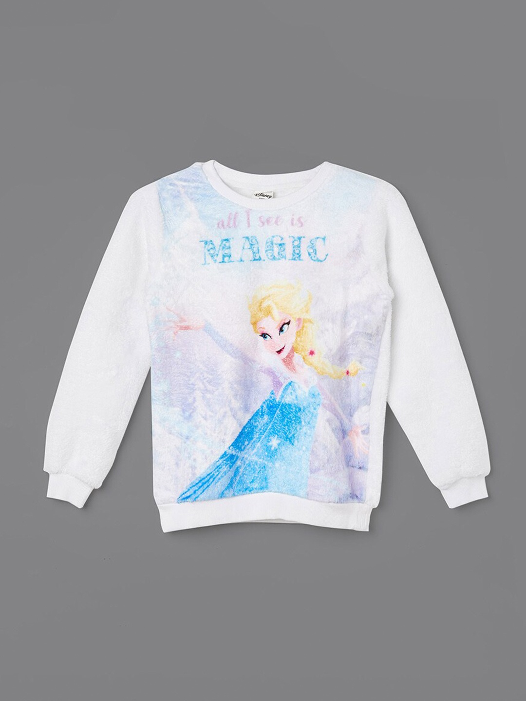 

Fame Forever by Lifestyle Girls Frozen Printed Pullover Sweatshirt, White
