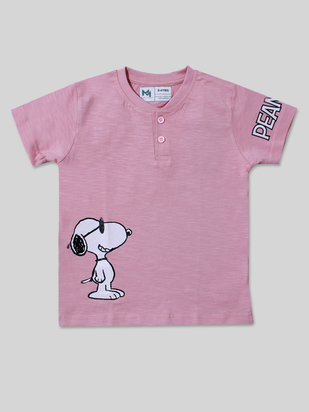 

Minute Mirth Boys Printed Pure Cotton T-shirt, Pink