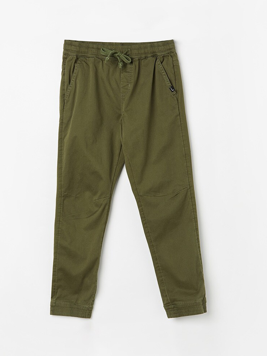 

Fame Forever by Lifestyle Boys Smart Cotton Chinos Trousers, Olive