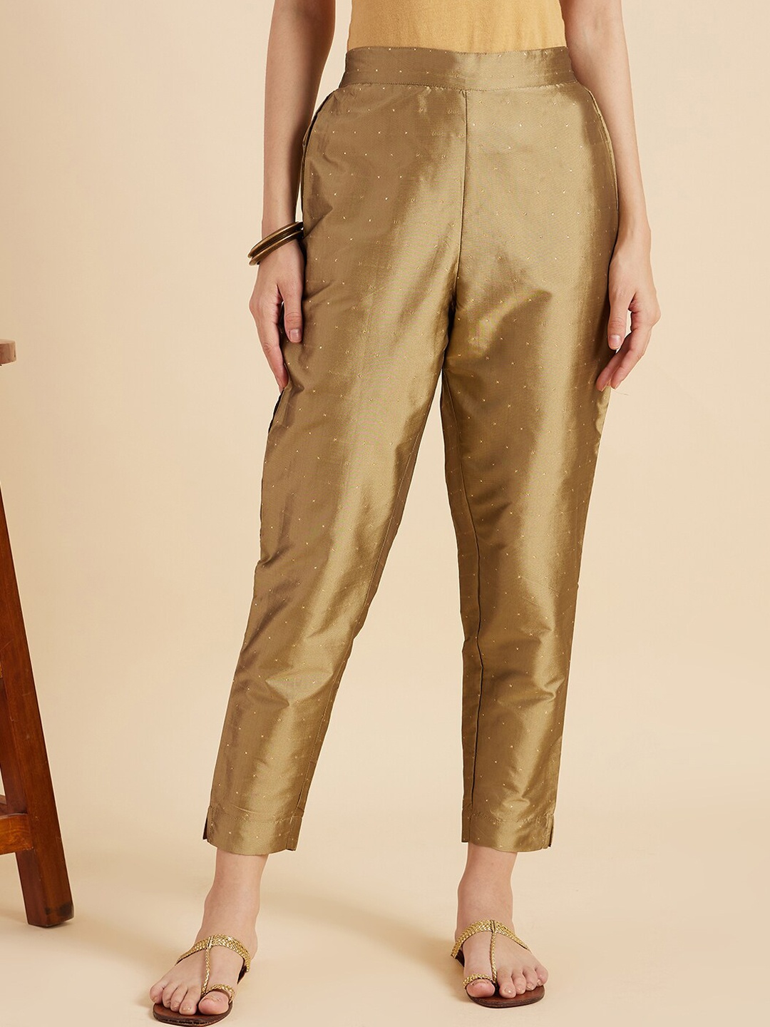 

Sangria Women Ethnic Trousers, Camel brown