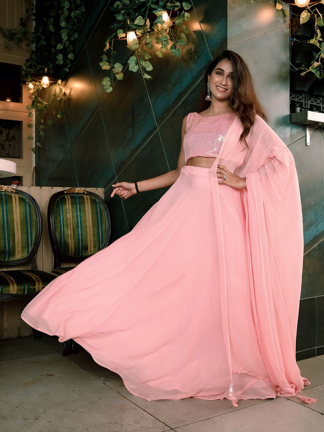 

Vinya Ready to Wear Lehenga & Choli, Pink