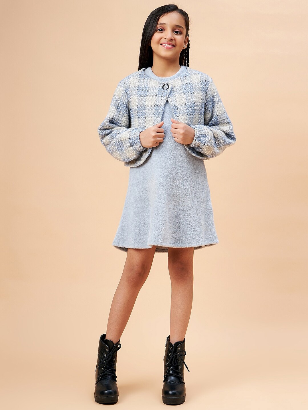 

Ben & Joe Round Neck A-Line Dress, Grey