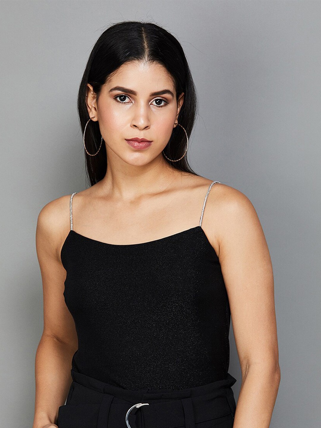 

CODE by Lifestyle Shoulder Straps Top, Black