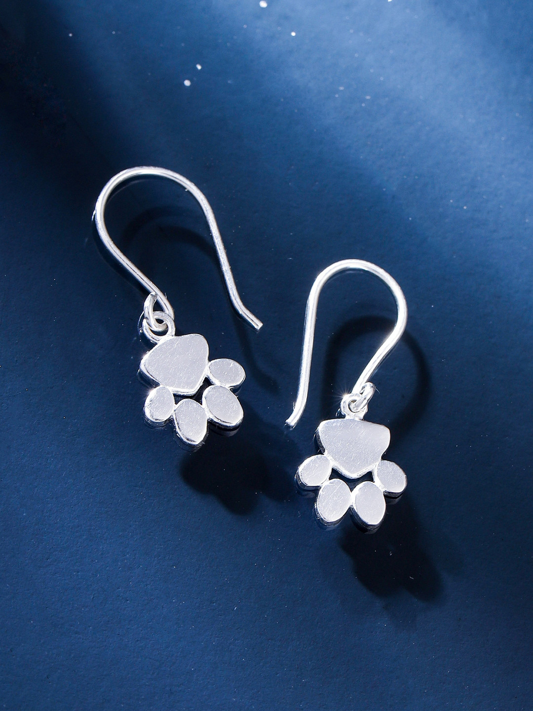 

Kicky And Perky Silver-Toned Animal Shaped Drop Earrings