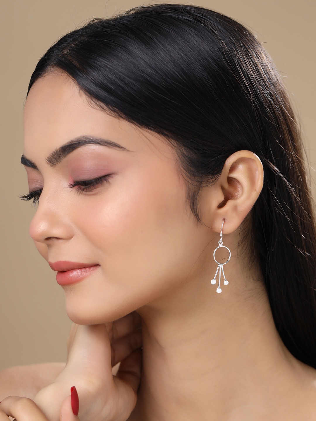 

Kicky And Perky 925 Sterling Silver Geometric Drop Earrings