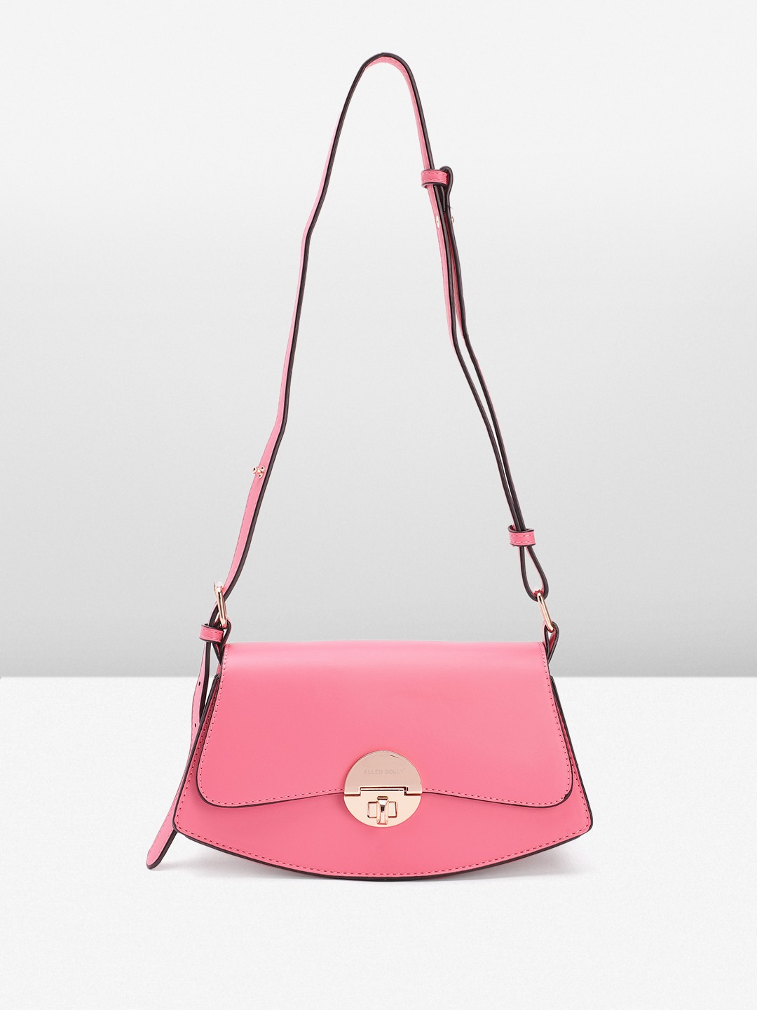 

Allen Solly Solid Structured Mini Shoulder Bag, Pink