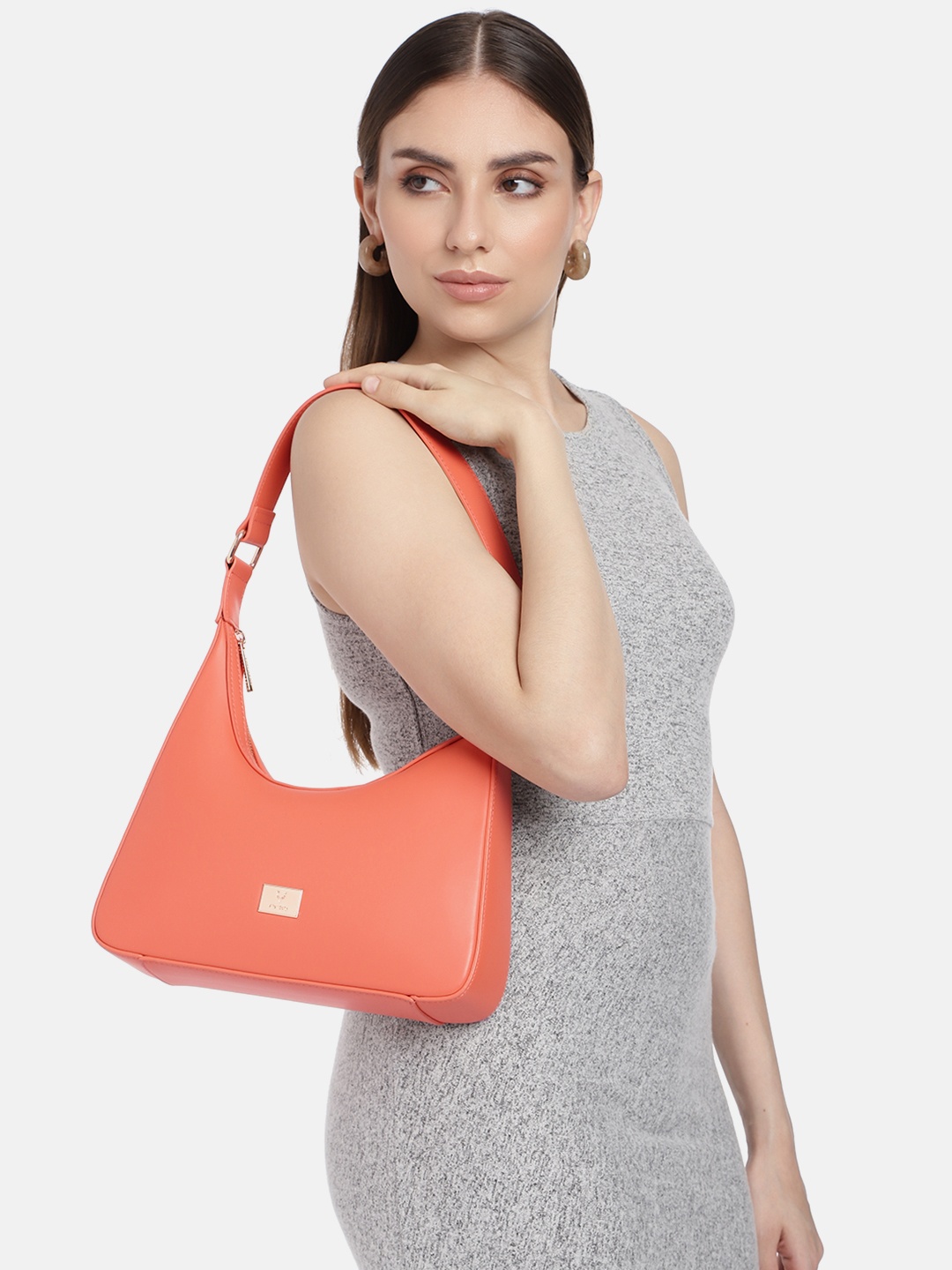 

Allen Solly Hobo Bag, Coral