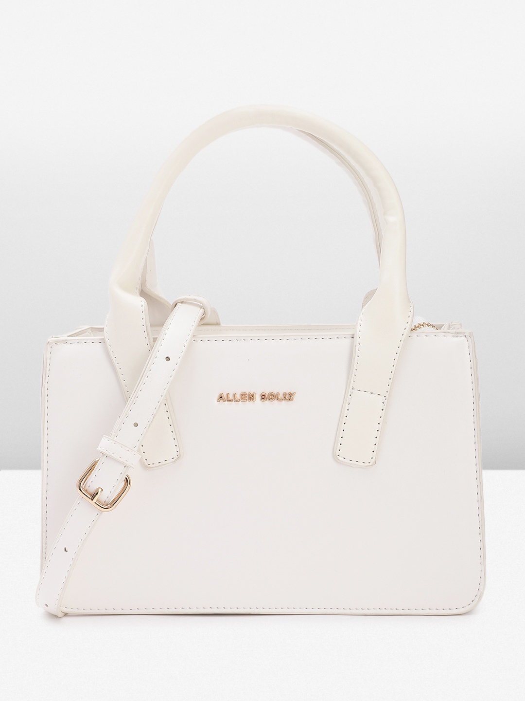 

Allen Solly Women Solid Handheld Bag, White
