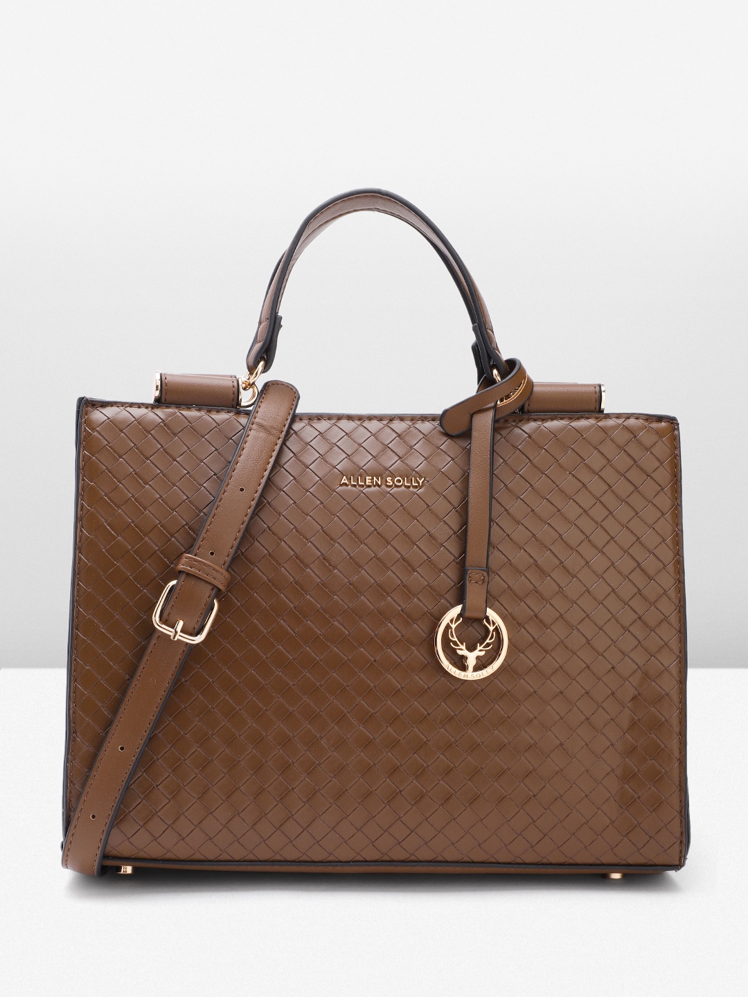 

Allen Solly Structured Handheld Bag, Brown