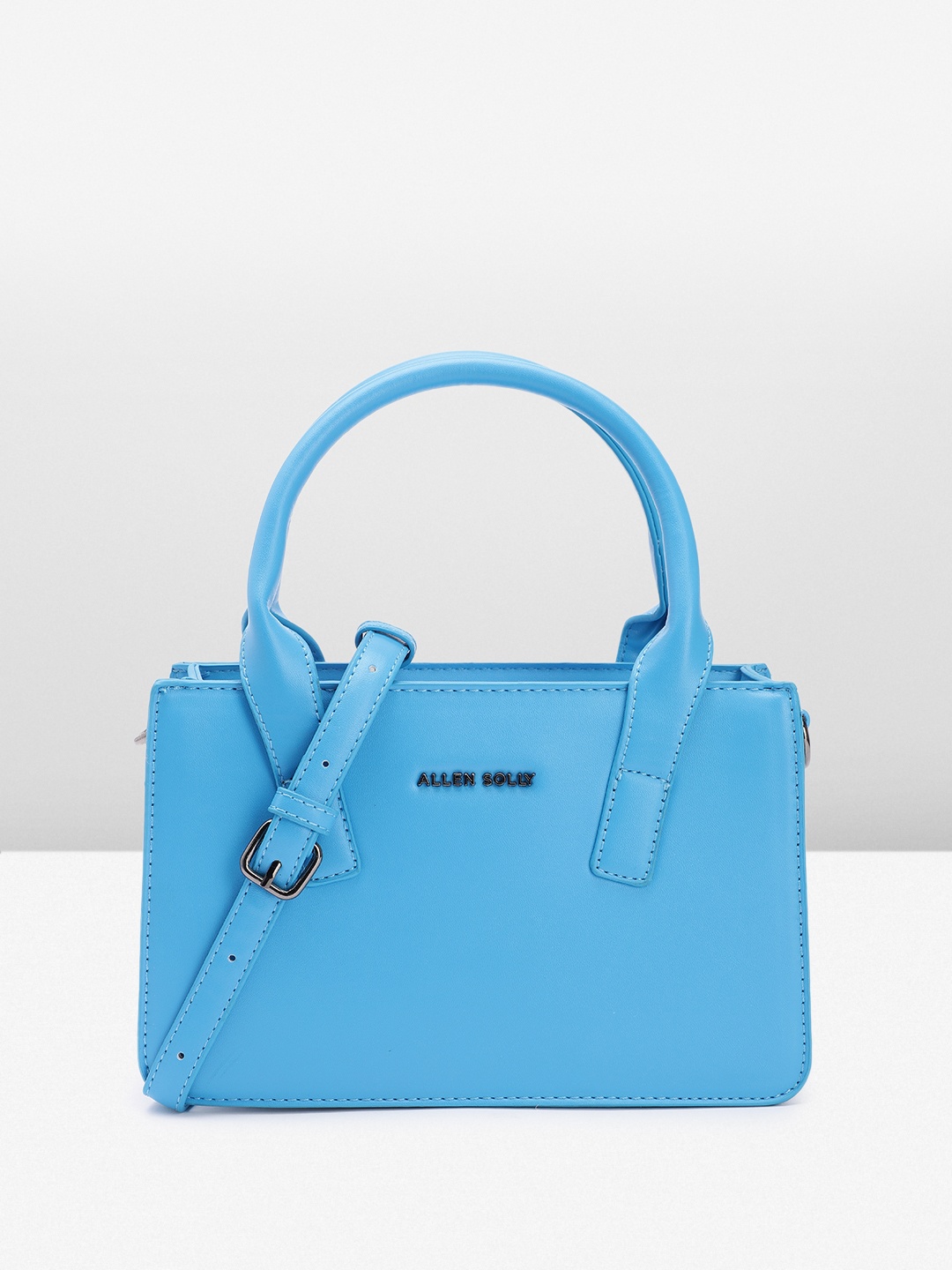 

Allen Solly Women Solid Handheld Bag, Blue