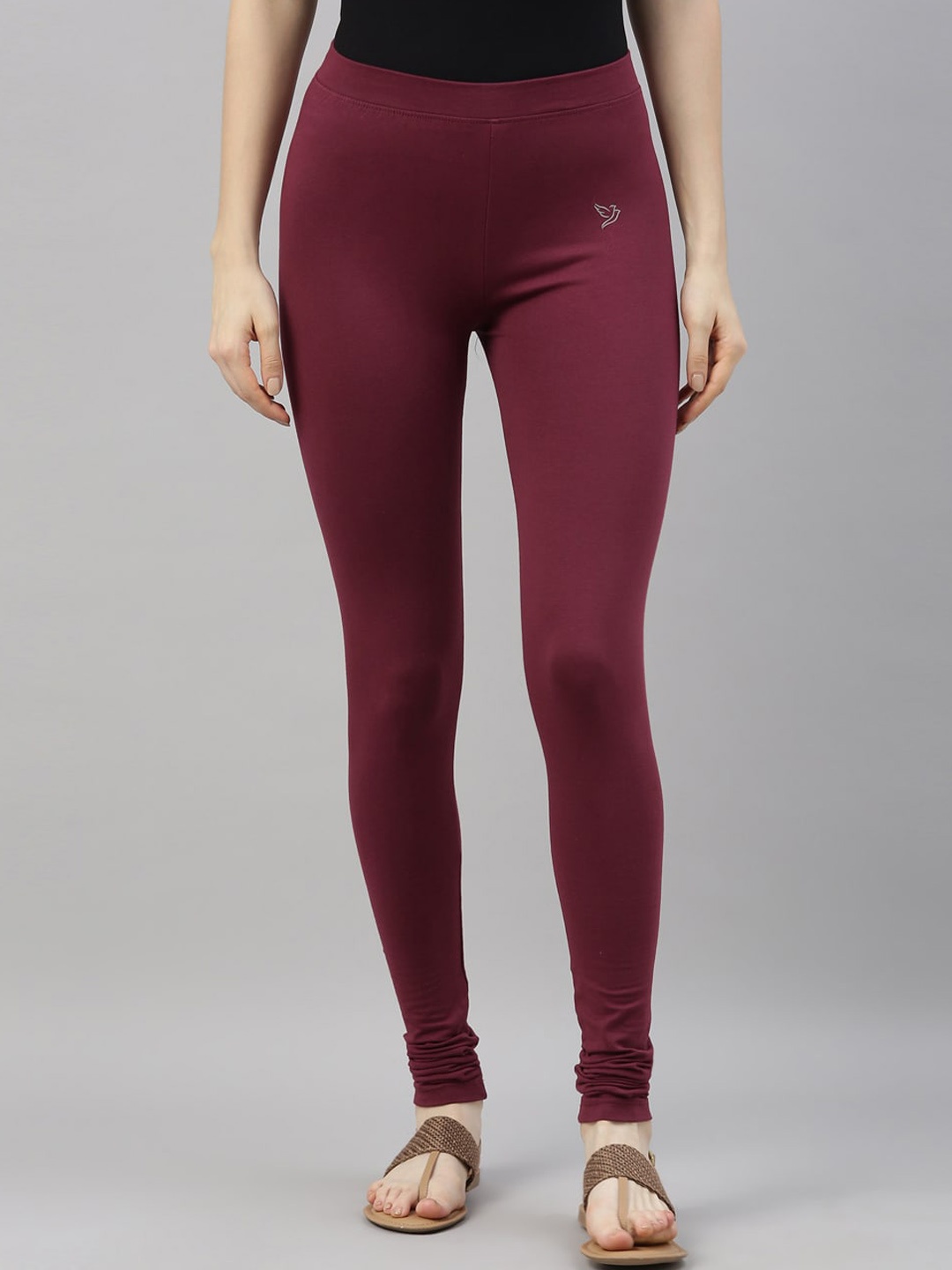 

TWIN BIRDS Churidar Length Leggings, Maroon