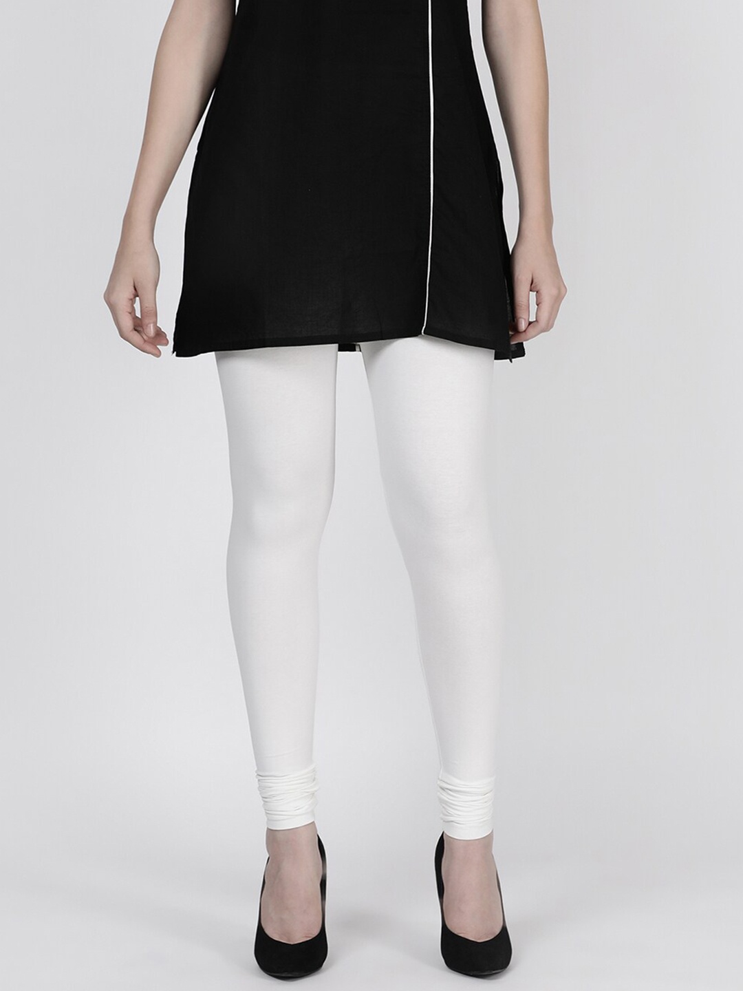 

TWIN BIRDS Churidar Length Leggings, White