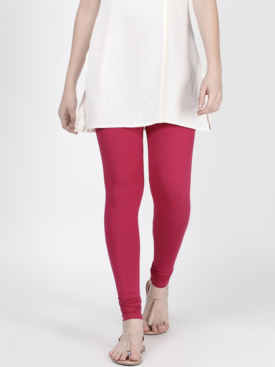 

TWIN BIRDS Churidar Length Leggings, Pink