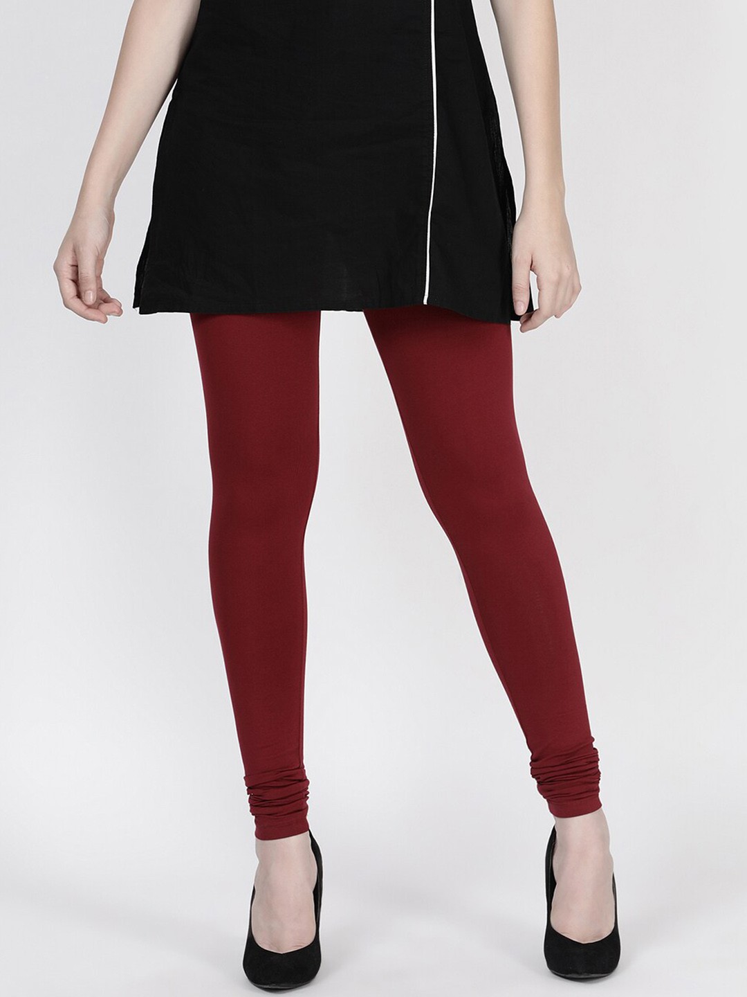 

TWIN BIRDS Churidar Length Leggings, Maroon