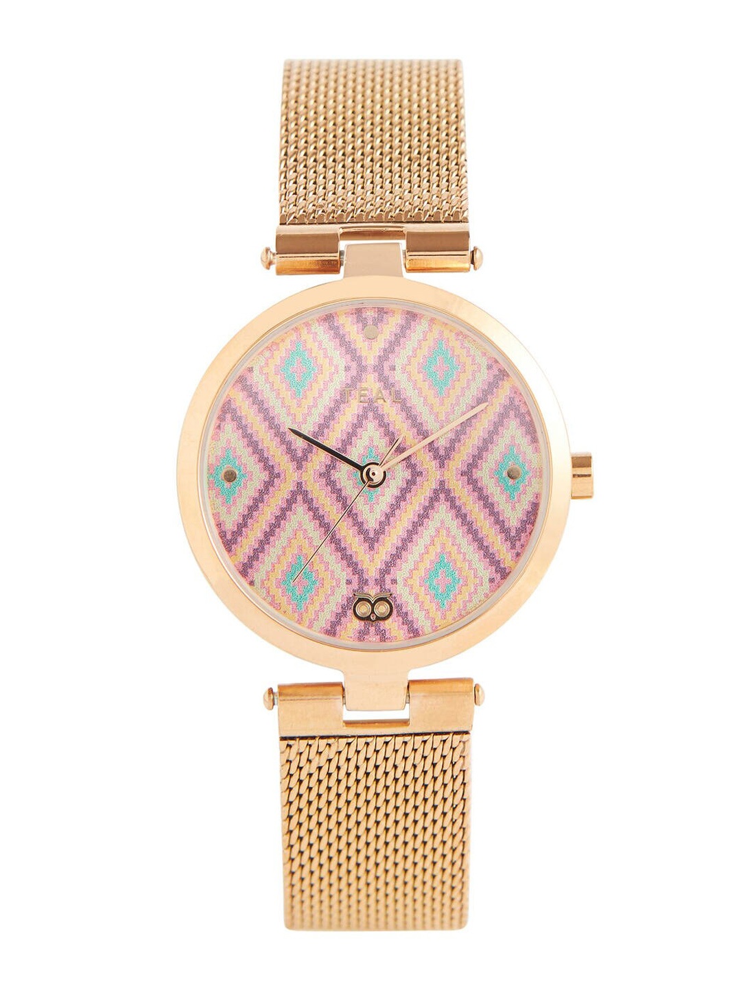 

TEAL BY CHUMBAK Women Embellished Dial Bracelet Analogue Watch 8907605129582, Gold