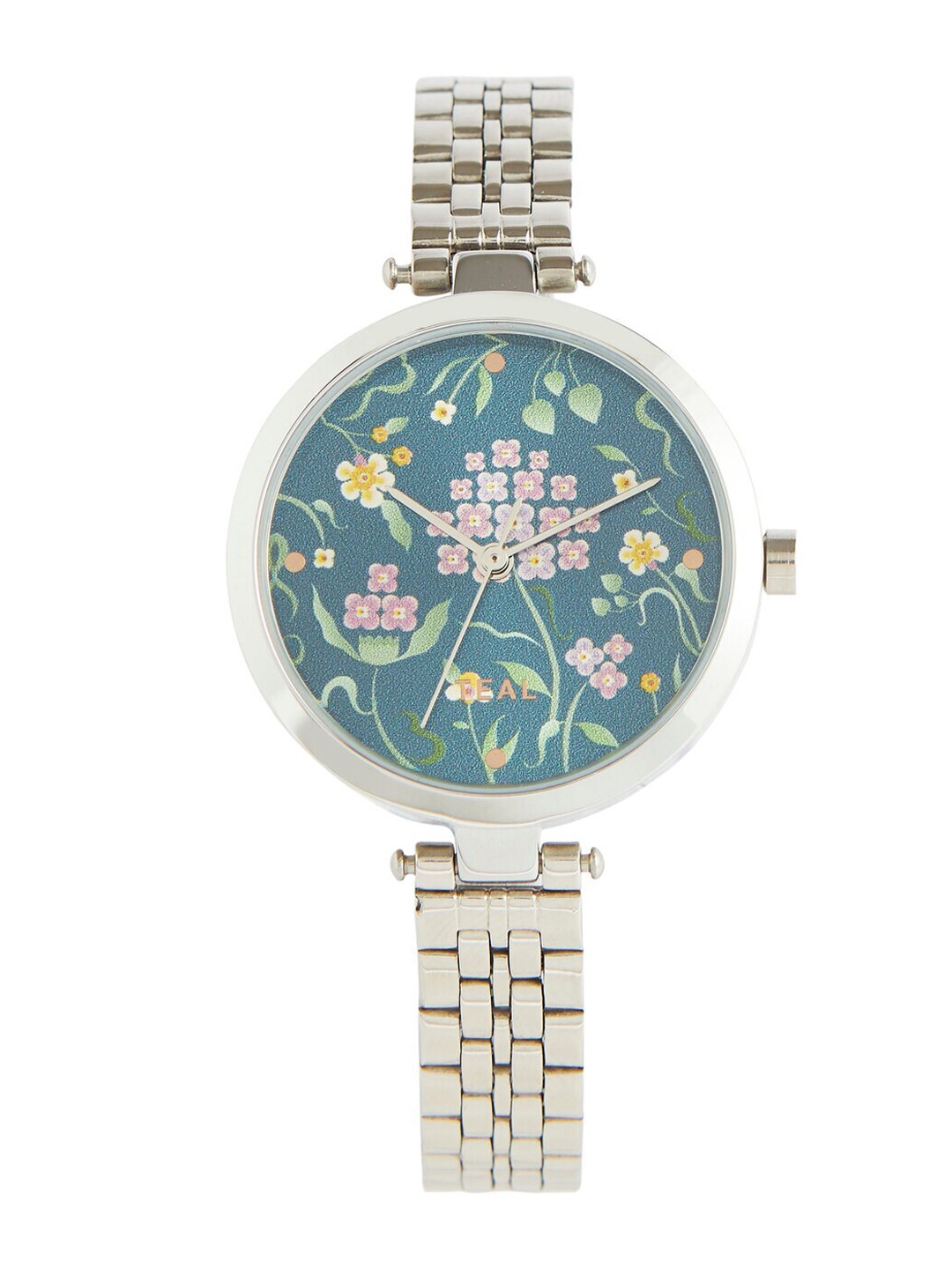 

TEAL BY CHUMBAK Women Printed Dial & Stainless Steel Bracelet Watch 8907605129544, Silver