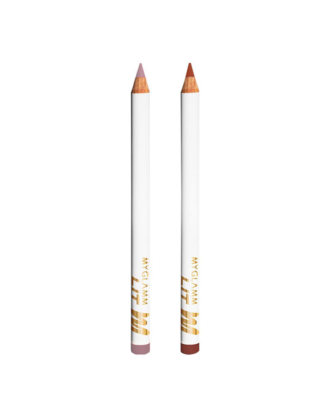 

MyGlamm Set of 2 LIT Matte Lipliner Pencil - Egirl & Pretty Mess, Brown
