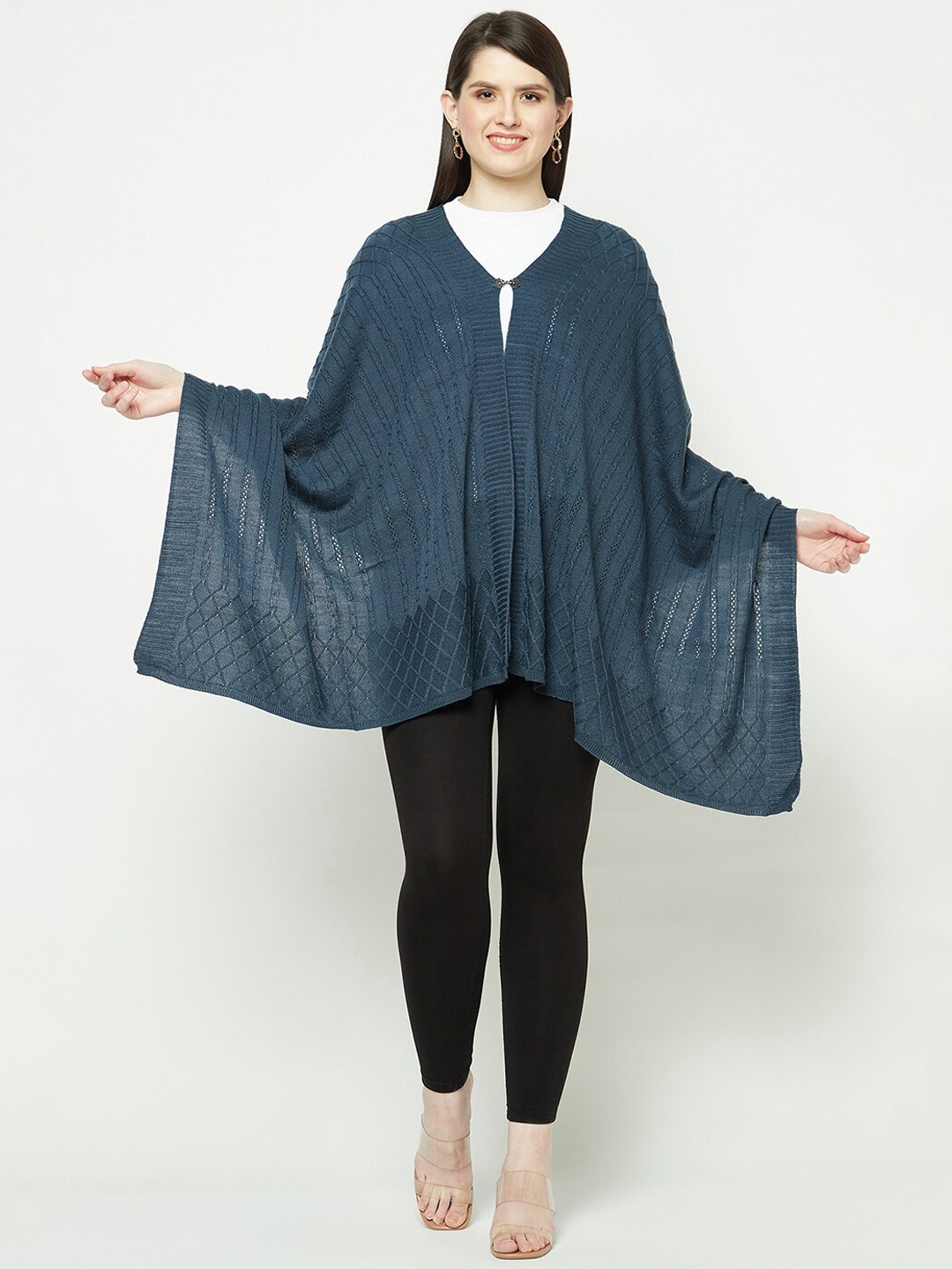 

Knitstudio Woven Design Shawl, Teal