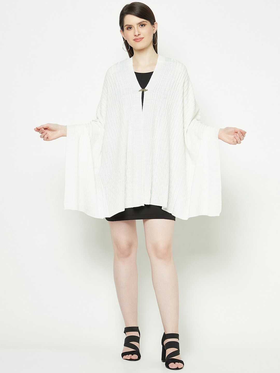 

Knitstudio Woven Design Shawl, White