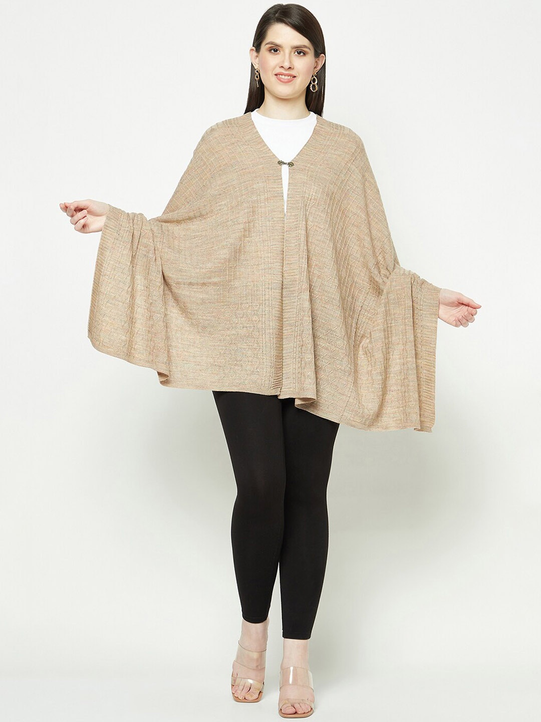 

Knitstudio Self Designed Knitted Shawl, Beige