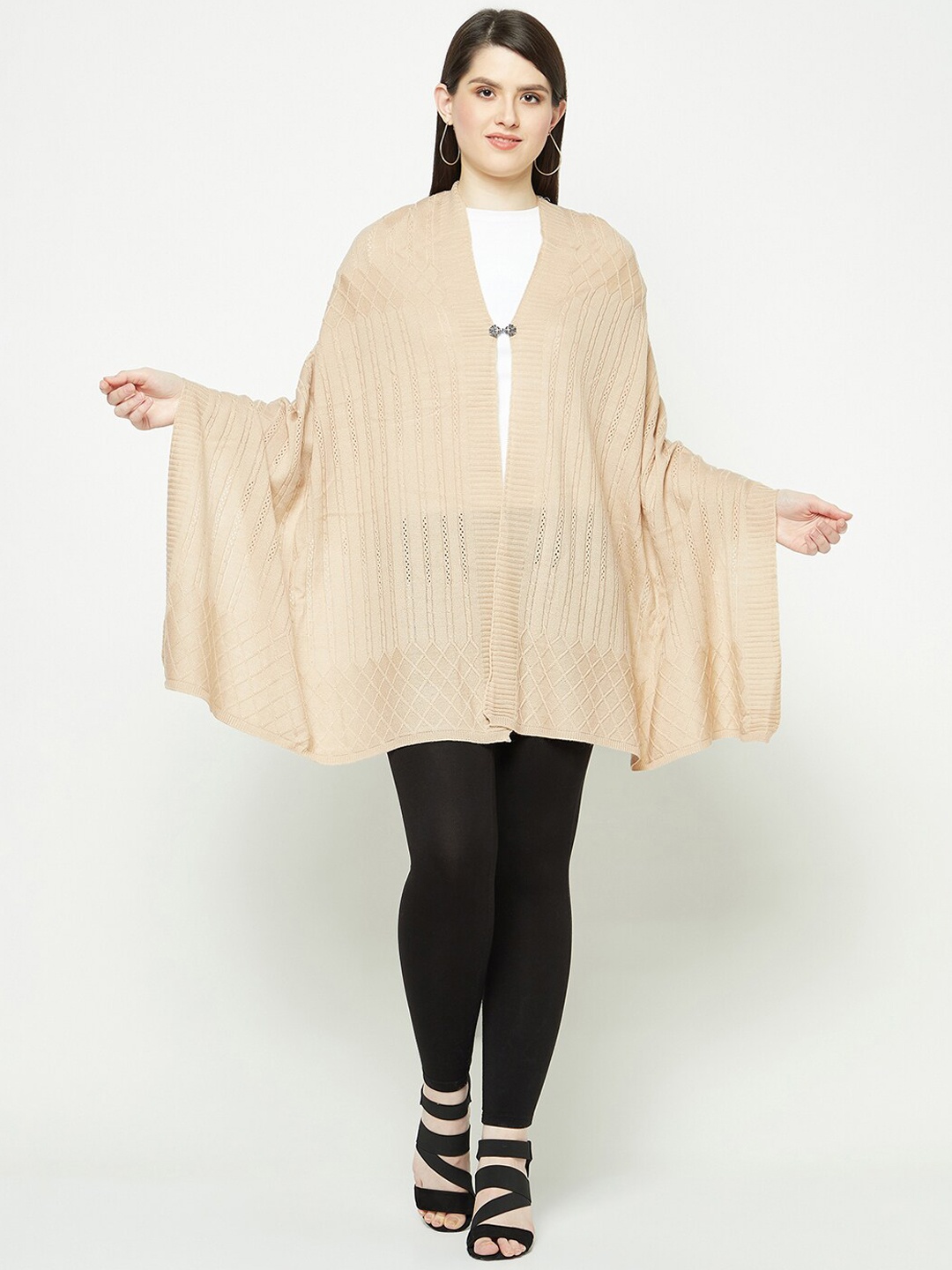 

Knitstudio Self Design Knitted Shawl, Beige