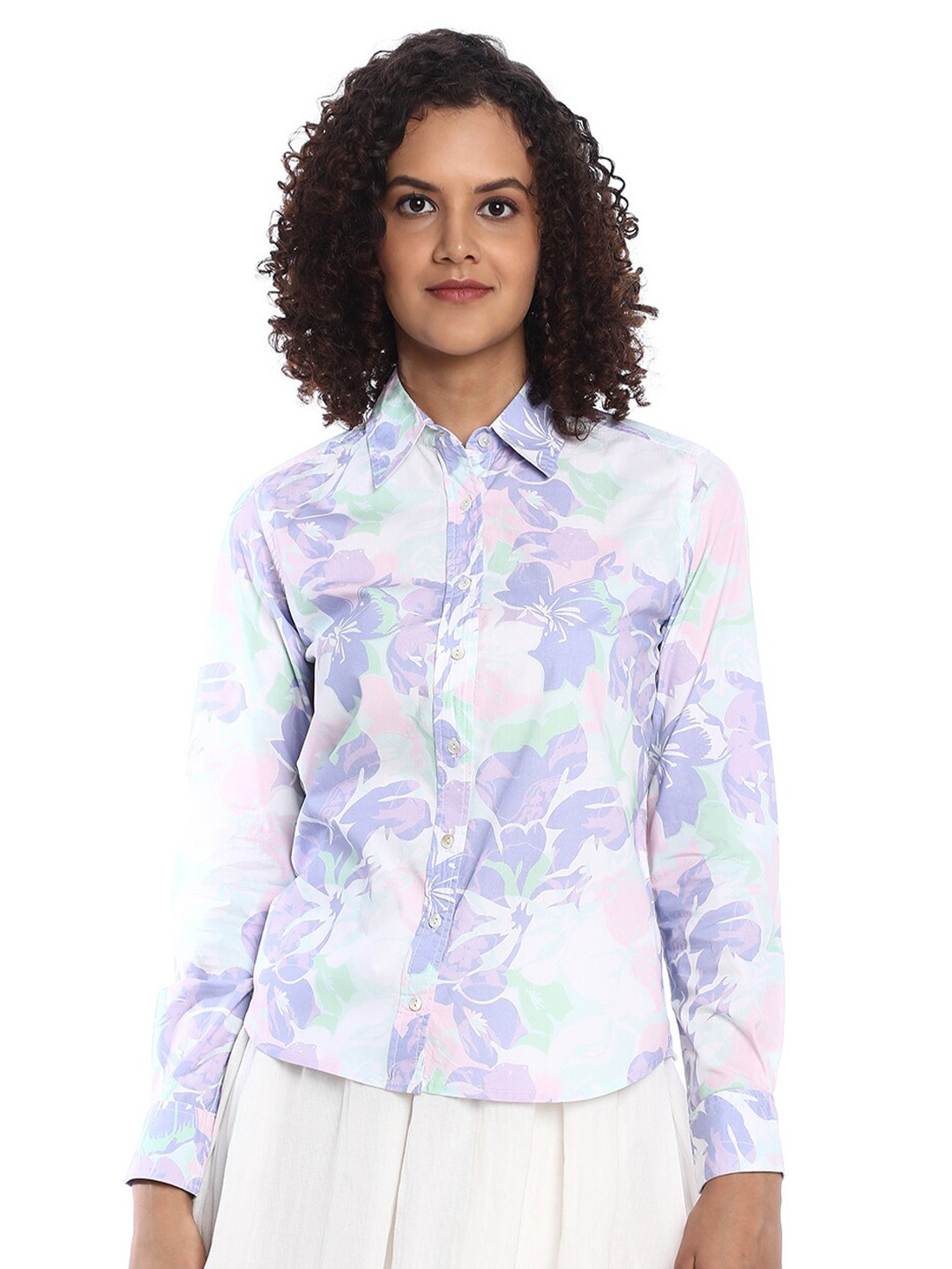 

Gazillion Comfort Floral Printed Pure Cotton Casual Shirt, Lavender