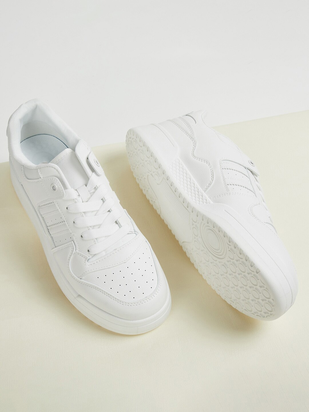 

Forca by Lifestyle Men Perforated Comfort Insole Sneakers, White