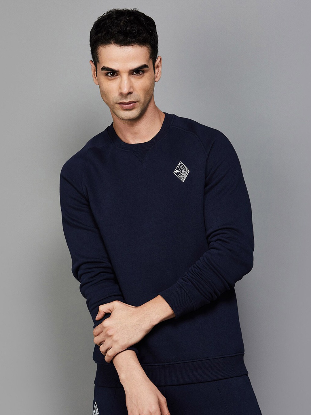 

Kappa Round Neck Pullover Sweatshirt, Navy blue