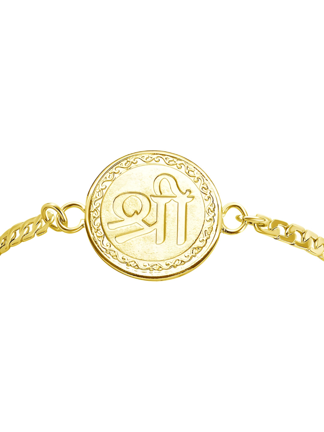 

Pray Everyday Gold-Plated Shree Lakshmi Vaibhav Bracelet