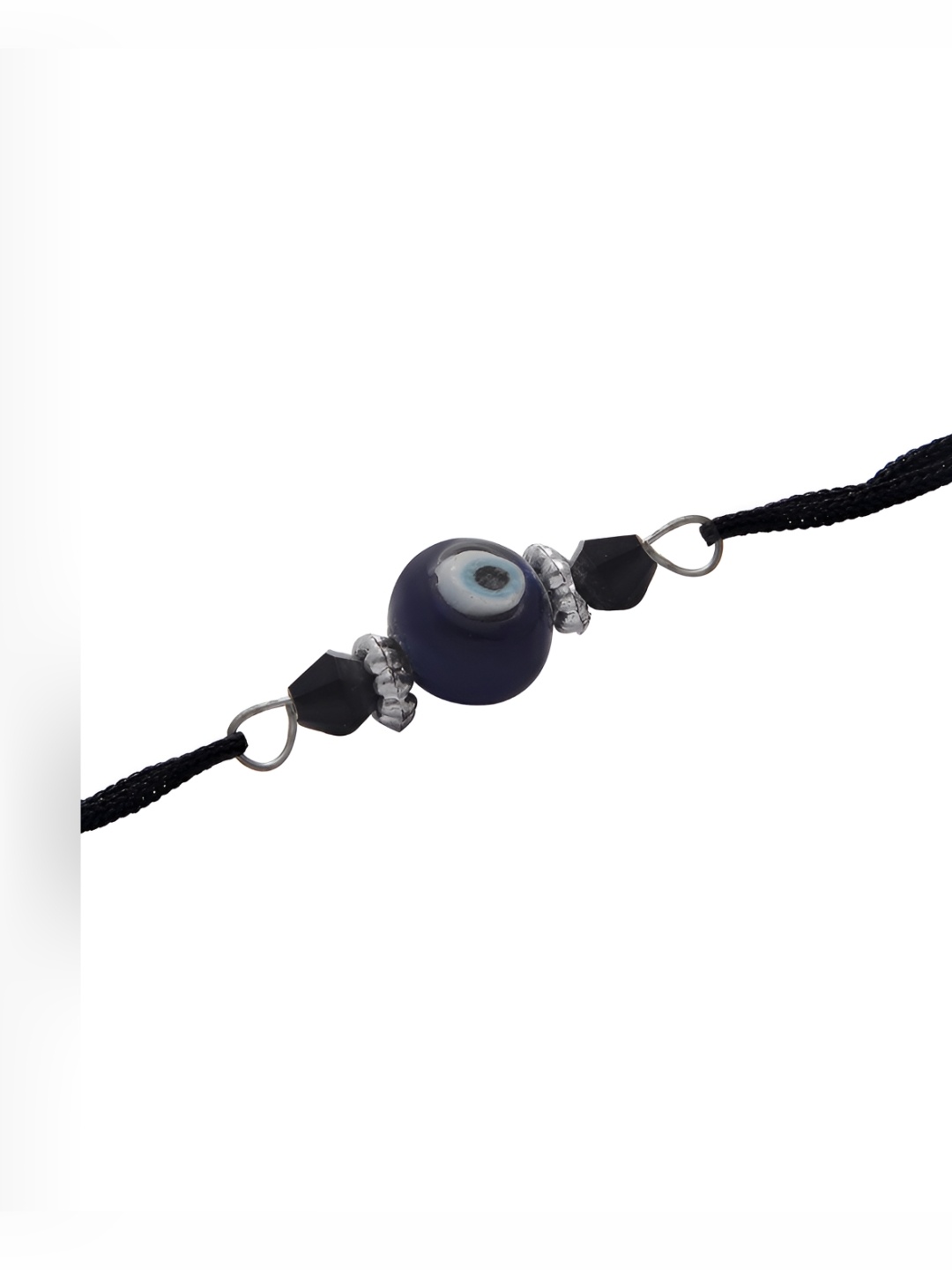 

Pray Everyday One Evil Eye Nazar Battu Wraparound Bracelet, Black