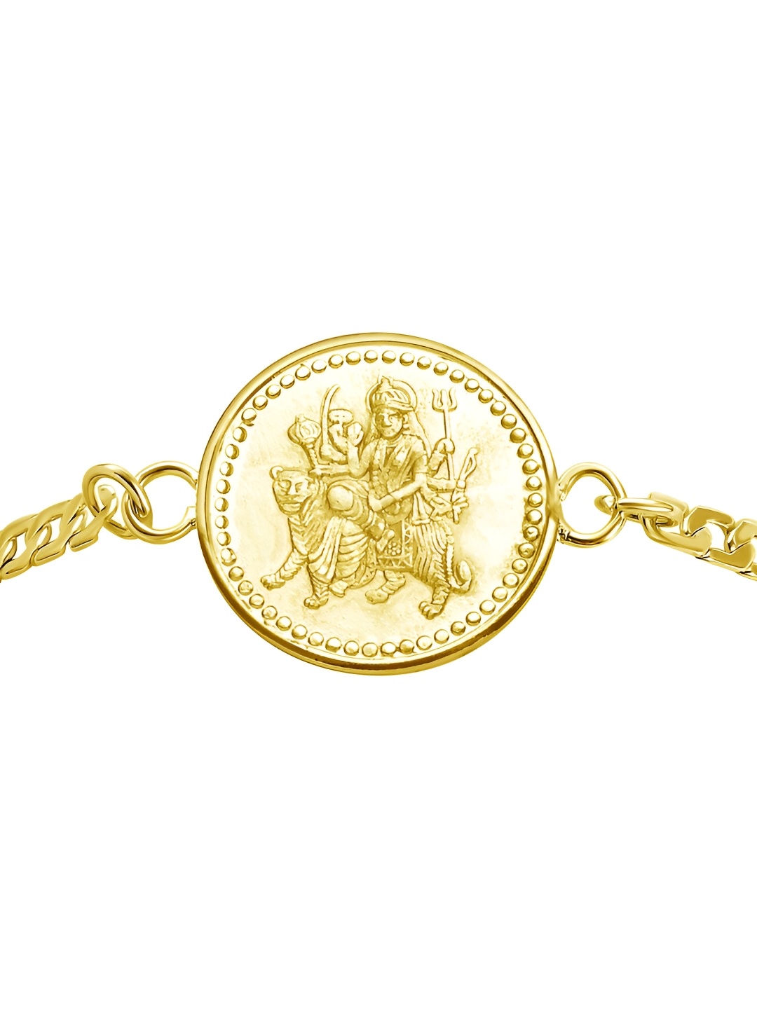 

Pray Everyday Gold-Plated Durga Mata Bracelet