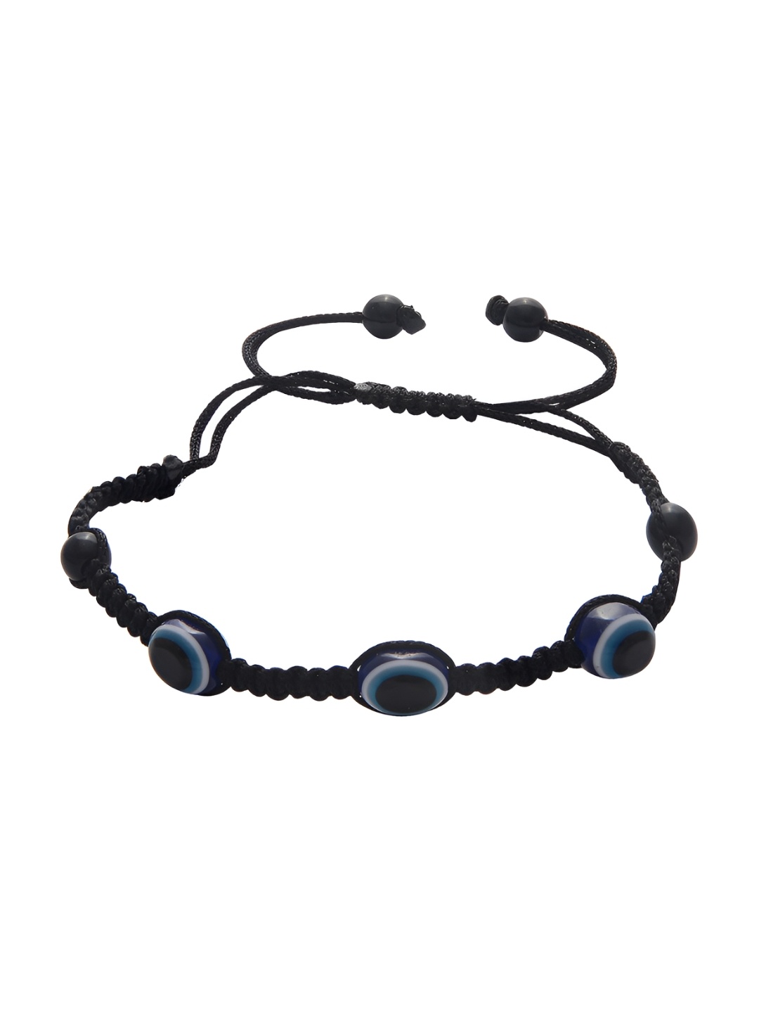 

Pray Everyday Three Evil Eye Nazar Multistrand Bracelet, Blue
