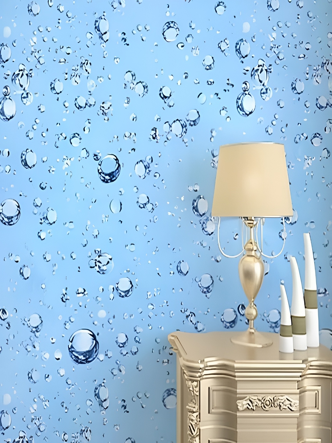 

Univocean Blue Abstract Self Adhesive Waterproof Removable 3D-Wallpaper