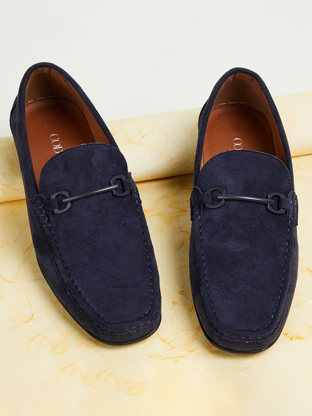 

CODE by Lifestyle Men Comfort Insole Horsebit Driving Shoes, Navy blue