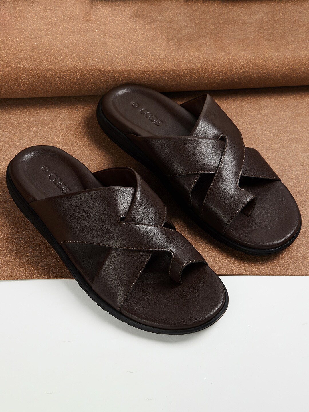 

CODE by Lifestyle One Toe Comfort Sandals, Brown