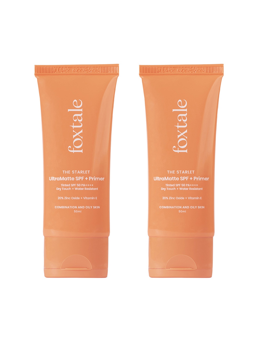 

FoxTale Set of 2 The Starlet UltraMatte SPF & Primer with Vitamin E 50 ml Each - Light 3, Beige
