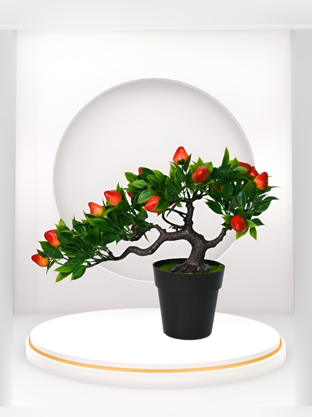 

DECOREBUGS Green & Black Artificial Bonsai Plant With Pot