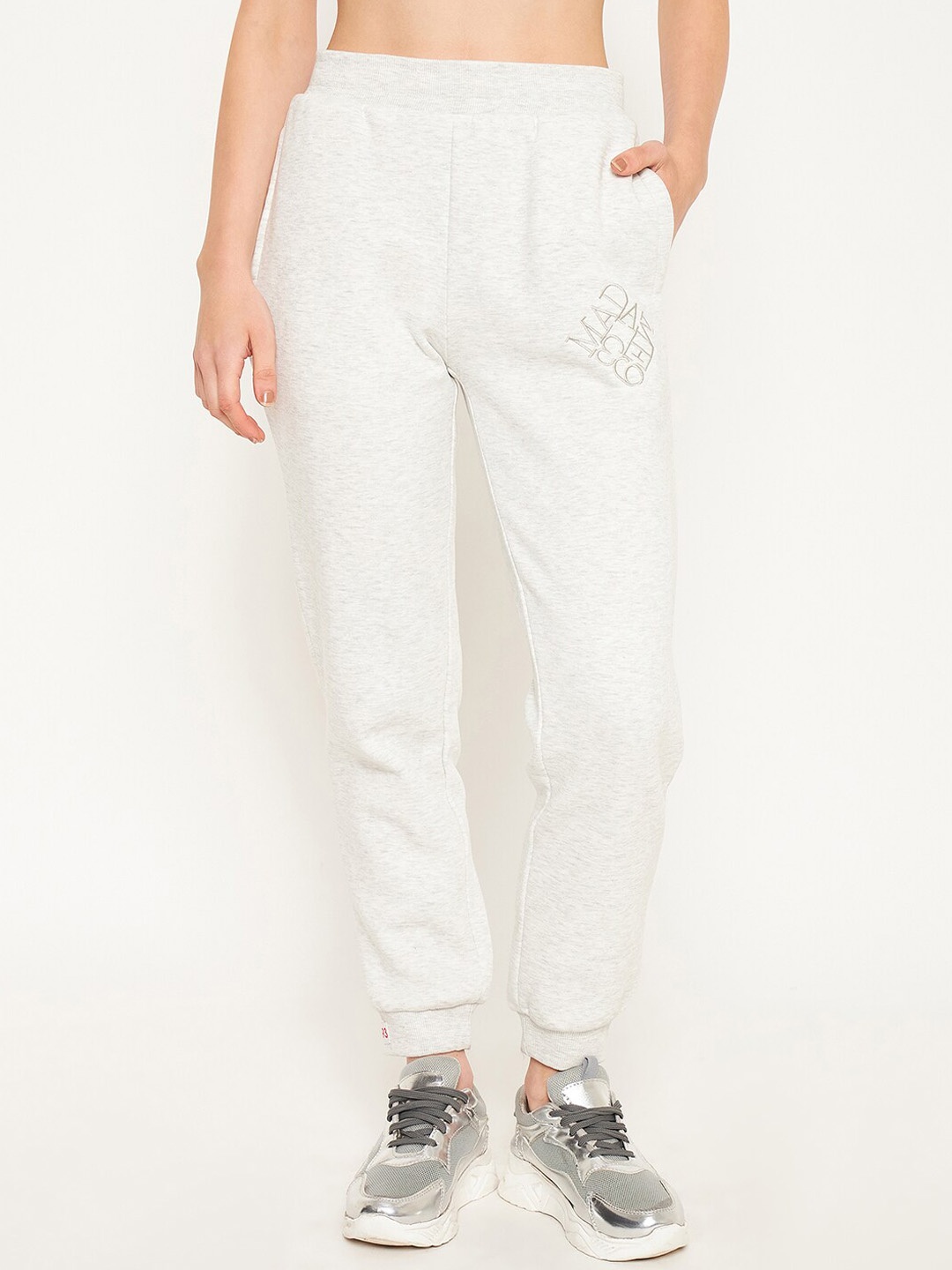 

Madame Women Pure Cotton Track Pants, White
