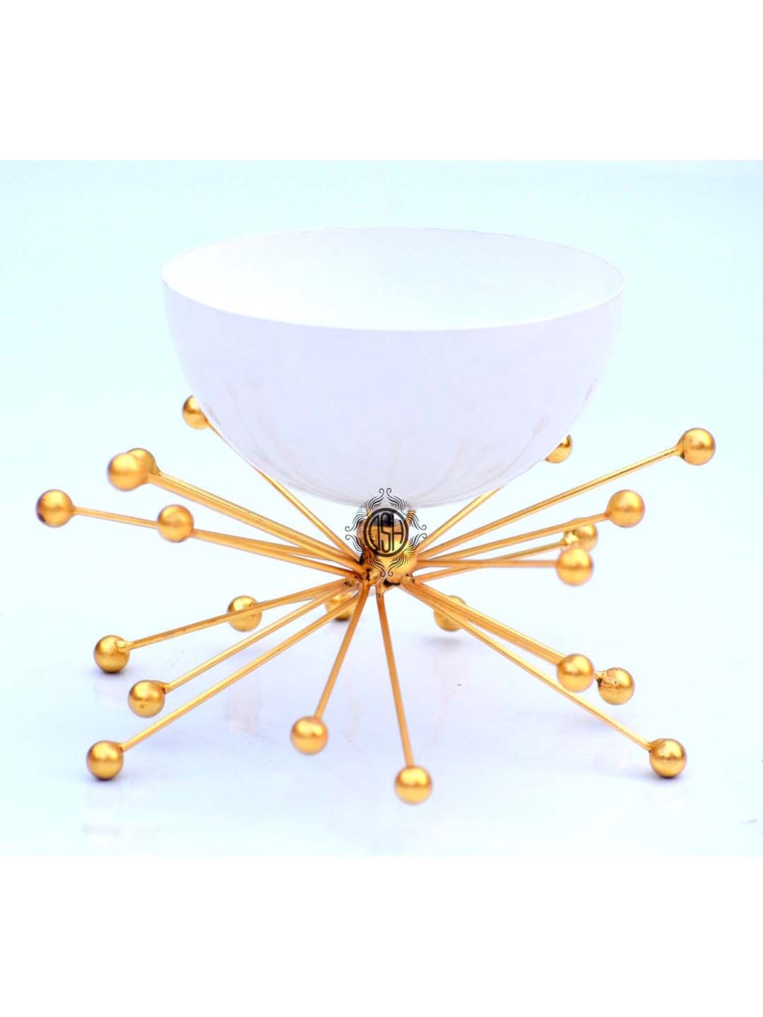 

DSH Crafting Your Curiosity Bowl with Attached Designer Wire Stand, White