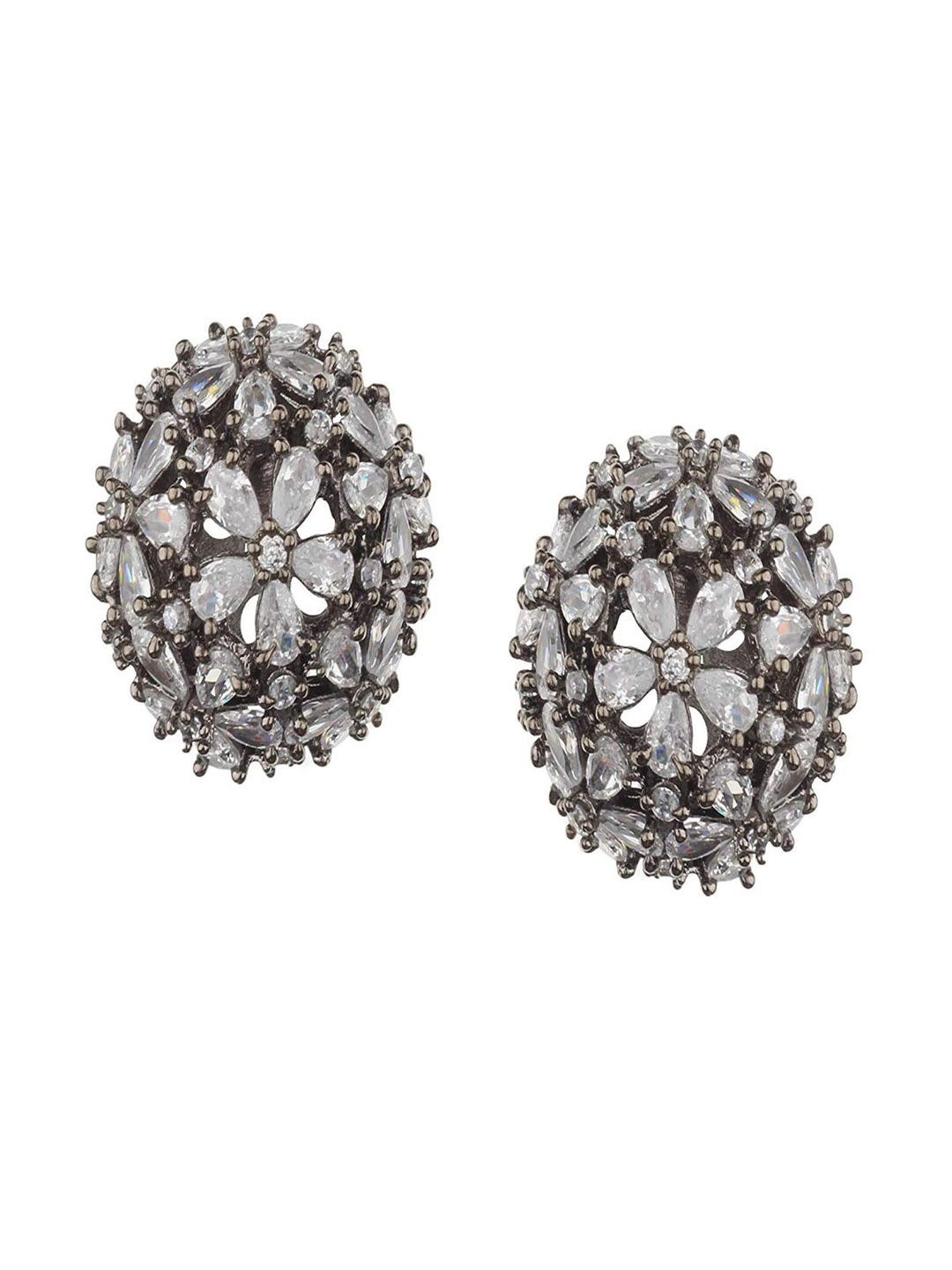 

Runjhun Grey Classic Studs Earrings