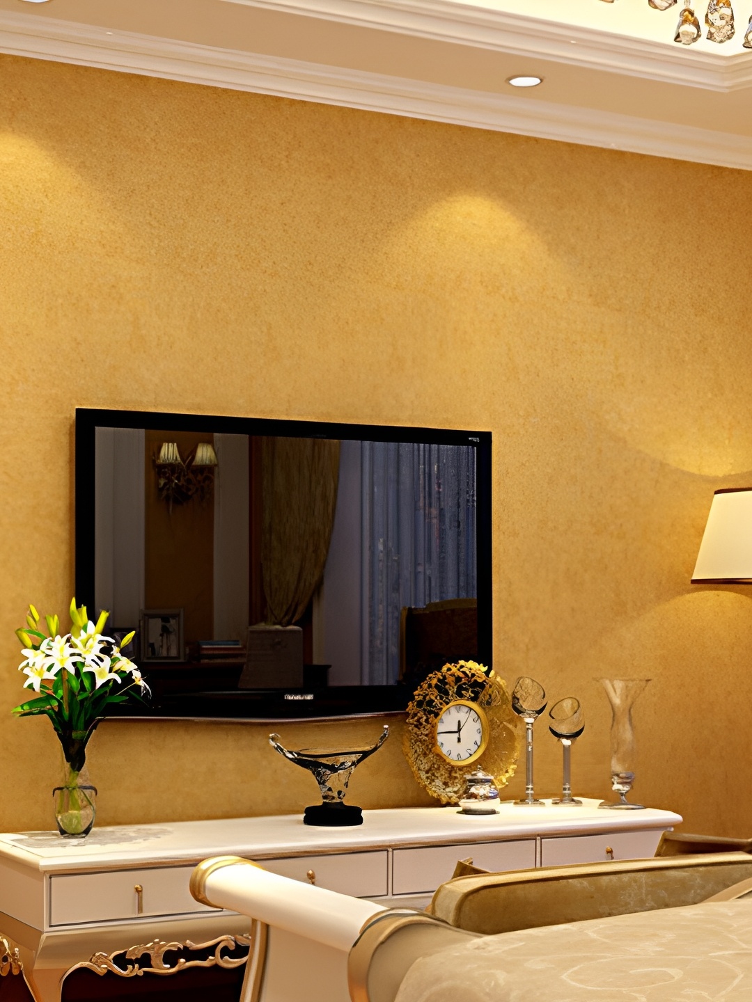 

Oren Empower Brown Decorative Floral Design Self Adhesive Wallpaper Sticker