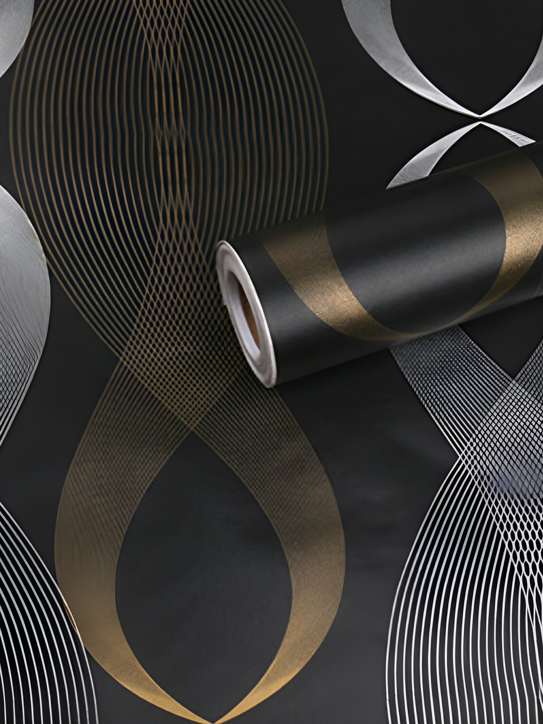 

Oren Empower Black & Grey Abstract Self Adhesive Wallpaper Sticker