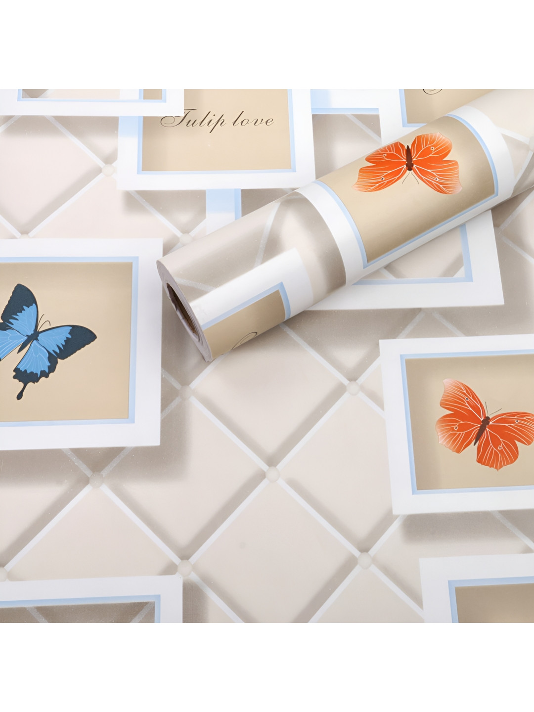 

Oren Empower Beige & Orange Self Adhesive Wallpaper Sticker