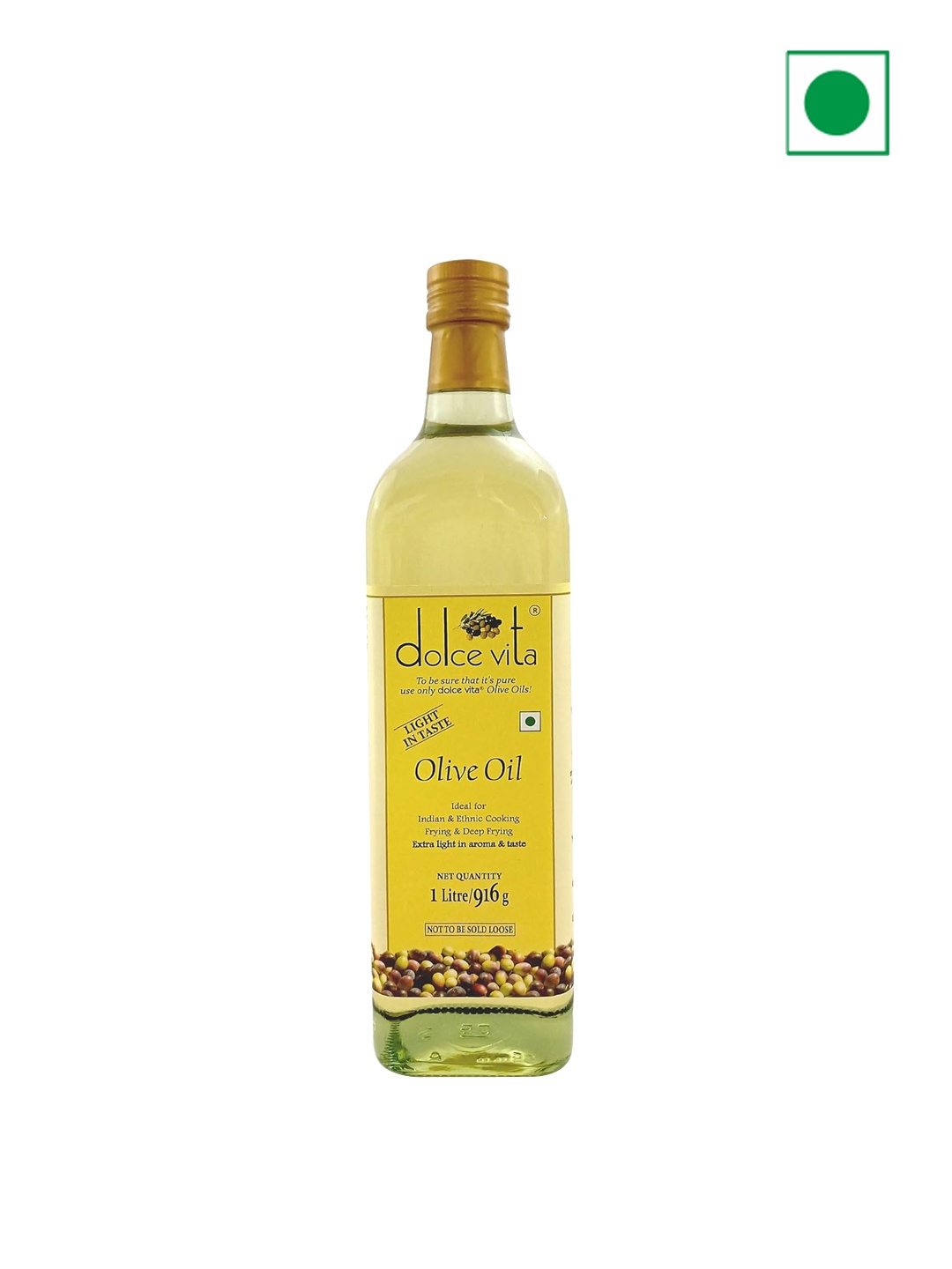 

Dolce Vita Extra Light Olive Oil 1L, Yellow