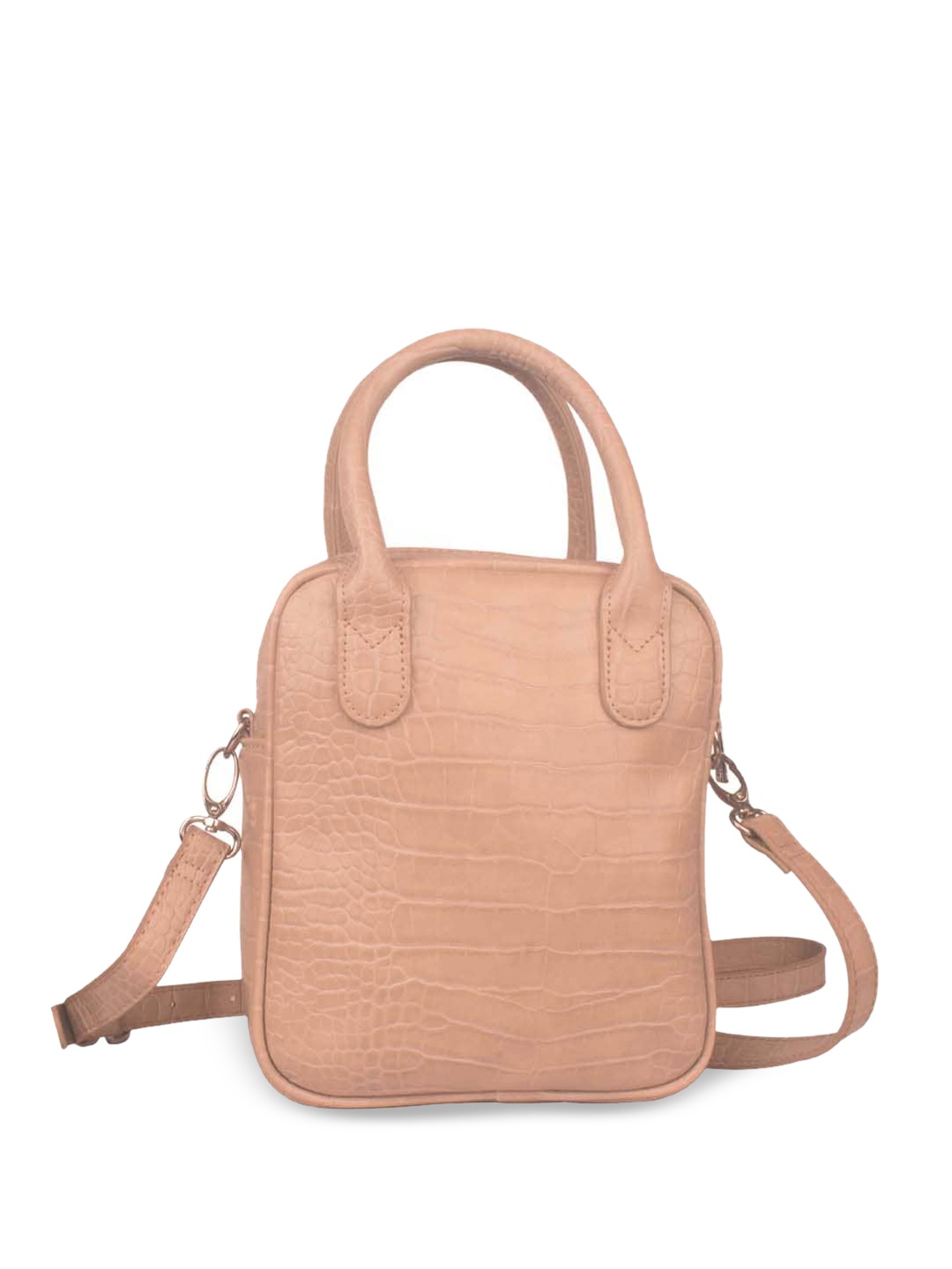 

Bagkok Textured Structured Handheld Bag, Beige