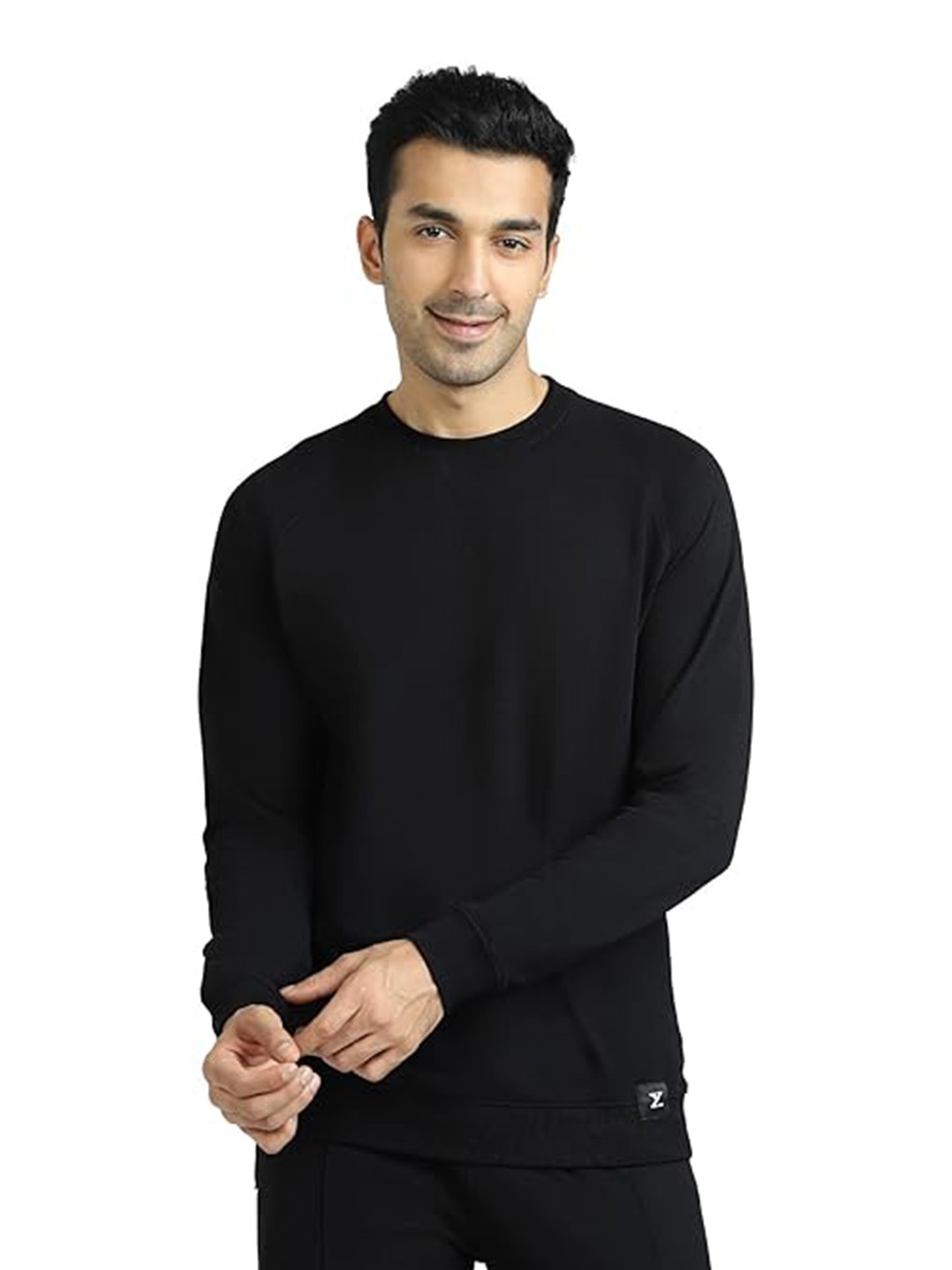 

GAINELL Round Neck Pullover Sweatshirt, Black