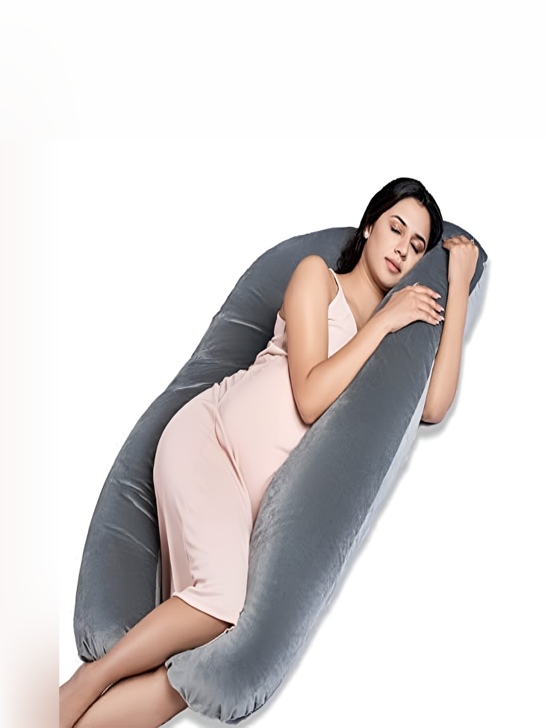 

Angel Mommy Grey Fibre Filled U Shaped Maternity Pillow