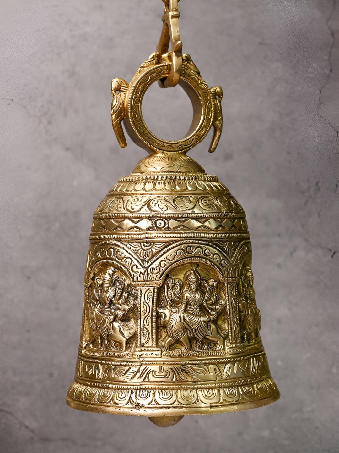 

The Advitya Gold-Toned Durga Hanging Bell