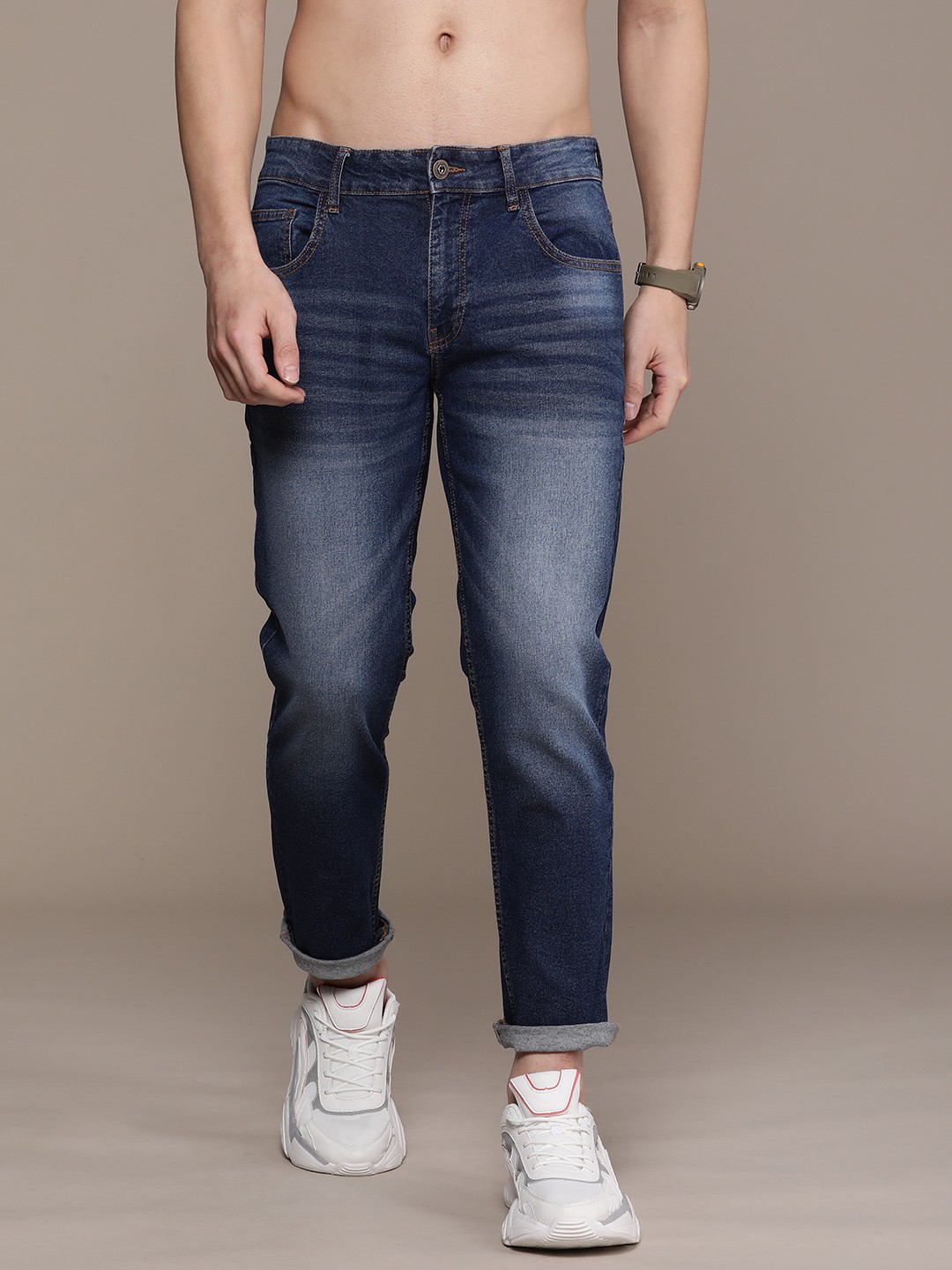 

Roadster Men Regular Fit Light Fade Jeans, Blue